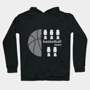 Basketball ball and uniforms Hoodie